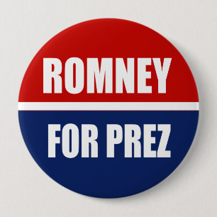 CHAPA REDONDA DE 10 CM MITT ROMNEY 2012
