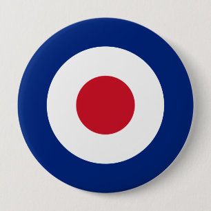 Chapa Redonda De 10 Cm Mod - Clásico Roundel - Blanco de tiro con arco
