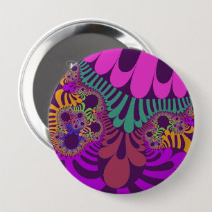 Chapa Redonda De 10 Cm Mod morado y rosa
