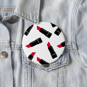 Chapa Redonda De 10 Cm Moda de pintalabios rojos impecable personalizado 