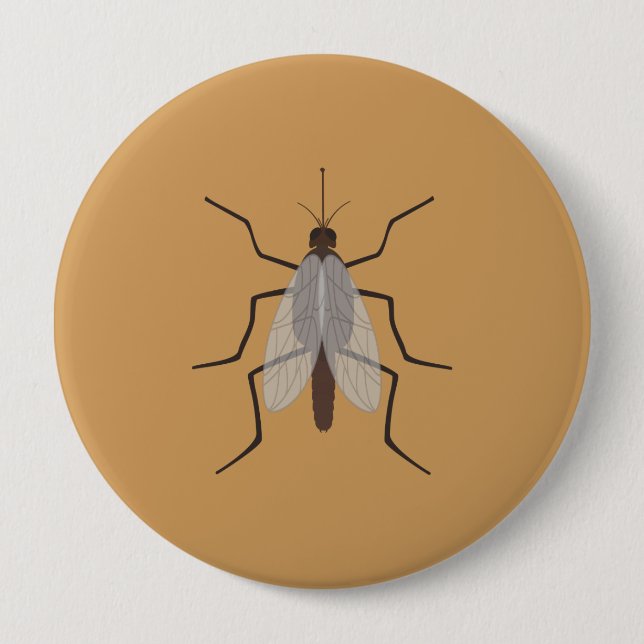 Chapa Redonda De 10 Cm Mosquito (Anverso)