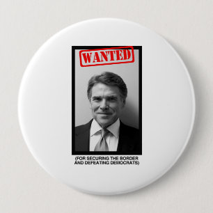 Chapa Redonda De 10 Cm Mugshot de Rick Perry