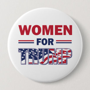 Chapa Redonda De 10 Cm Mujeres por Trump