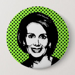 Chapa Redonda De 10 Cm Nancy Pelosi 2