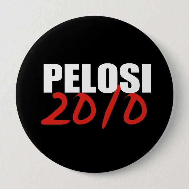 Chapa Redonda De 10 Cm NANCY PELOSI Elections Gear (Anverso)