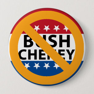 CHAPA REDONDA DE 10 CM NINGÚN BUSH CHENEY