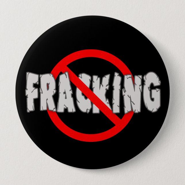 Chapa Redonda De 10 Cm ¡NINGÚN FRACKING! Extremo Fracking (Anverso)