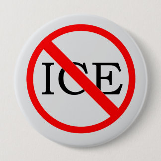 Chapa Redonda De 10 Cm "NO ICE" Button
