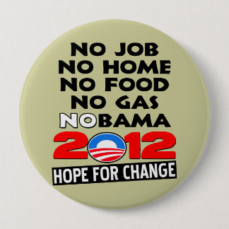 Chapa Redonda De 10 Cm NoBAMA 2012