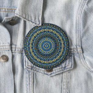 Chapa Redonda De 10 Cm Noche estrellada de Van Gogh abstracta groovy boho