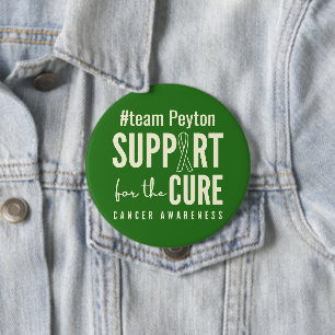 Chapa Redonda De 10 Cm nombre personalizado de detección de cáncer Botone