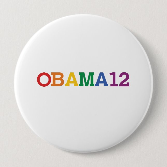 Chapa Redonda De 10 Cm OBAMA 12 RAINBOW -.png (Anverso)