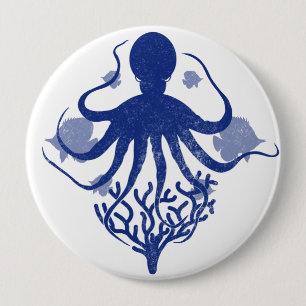 Chapa Redonda De 10 Cm Octopus (fondo claro)