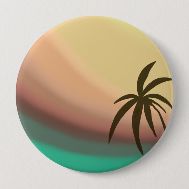 Chapa Redonda De 10 Cm Ola del desierto (Anverso)