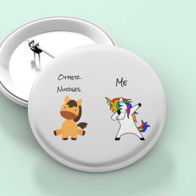Chapa Redonda De 10 Cm Otras enfermeras hospital de campo médico Unicorn (Subido por el creador)