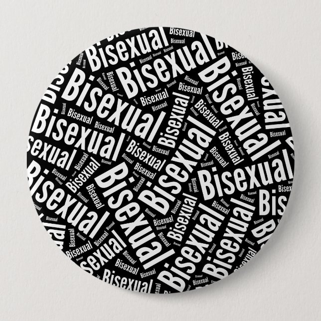 Chapa Redonda De 10 Cm PALABRA BISEXUAL PATRÓN BLANCO -.png (Anverso)