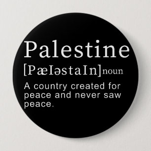 Chapa Redonda De 10 Cm Palestina Significado diseño Palestina Definición 