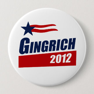 Chapa Redonda De 10 Cm Pancarta GINGRICH 2012