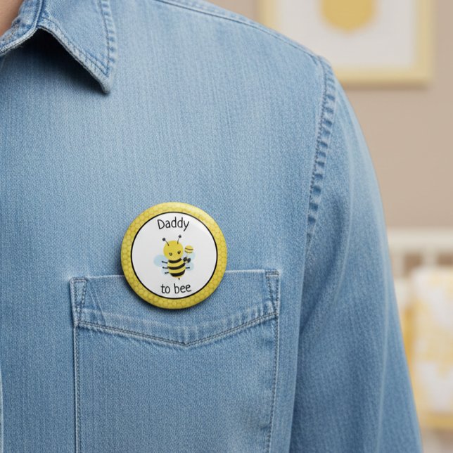 Chapa Redonda De 10 Cm Papi A Ser Baby Shower Esperando (Subido por el creador)