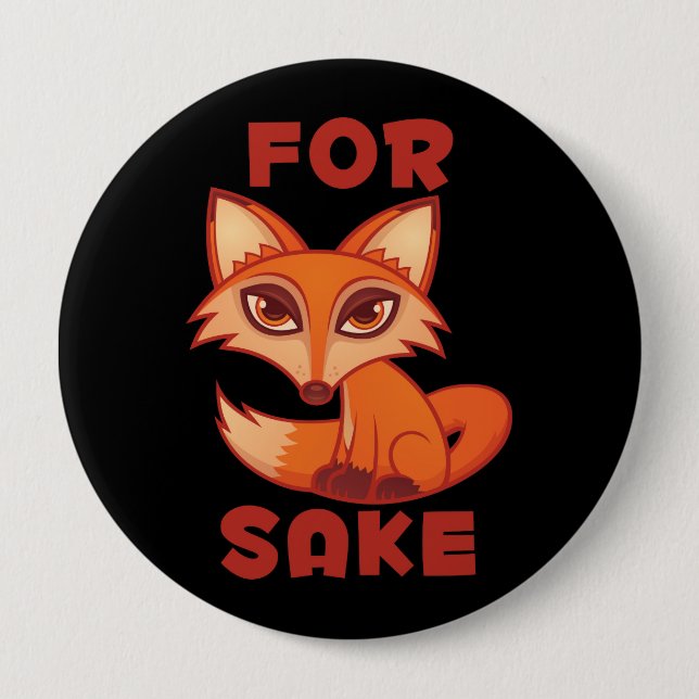 Chapa Redonda De 10 Cm Para Fox Sake (Anverso)