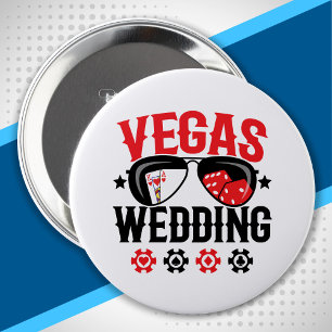 Chapa Redonda De 10 Cm Partido de la Boda de Las Vegas - Escuadrón de la