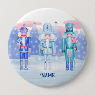 Chapa Redonda De 10 Cm Pastel Nutcracker Kings