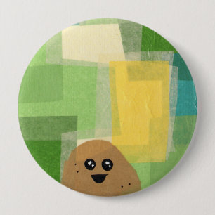 Chapa Redonda De 10 Cm ¡Patata! Vegeta-Botón