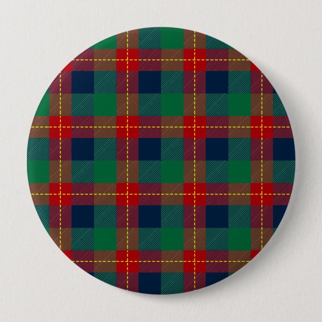 Chapa Redonda De 10 Cm Patrón de navidades 105 (Anverso)