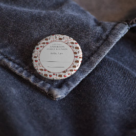 Chapa Redonda De 10 Cm Patrón de parrillada de introducción a la unión fa