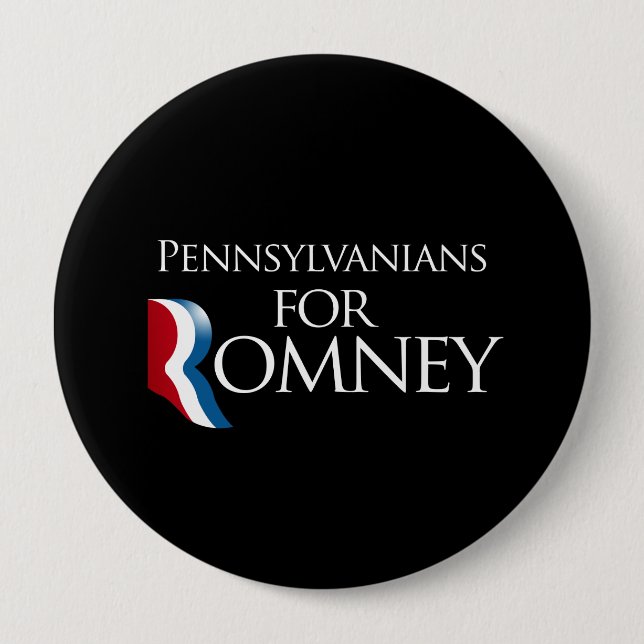 Chapa Redonda De 10 Cm Pennsylvanians para Romney - .png (Anverso)