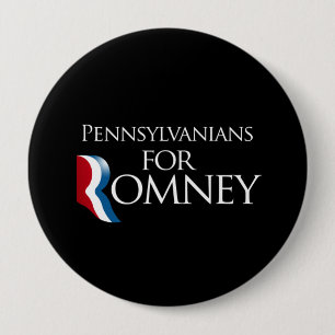 Chapa Redonda De 10 Cm Pennsylvanians para Romney - .png