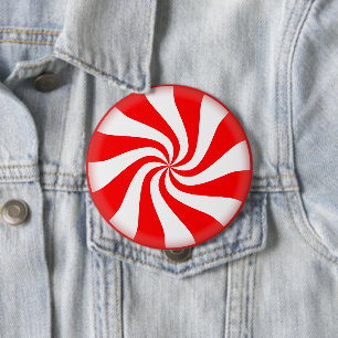 Chapa Redonda De 10 Cm Peppermint Candy