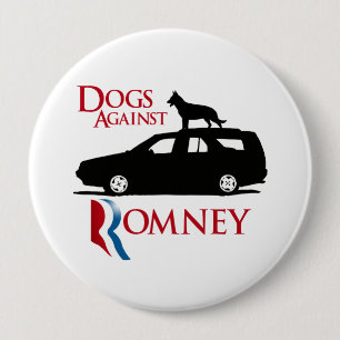 Chapa Redonda De 10 Cm Perros contra Romney - .png