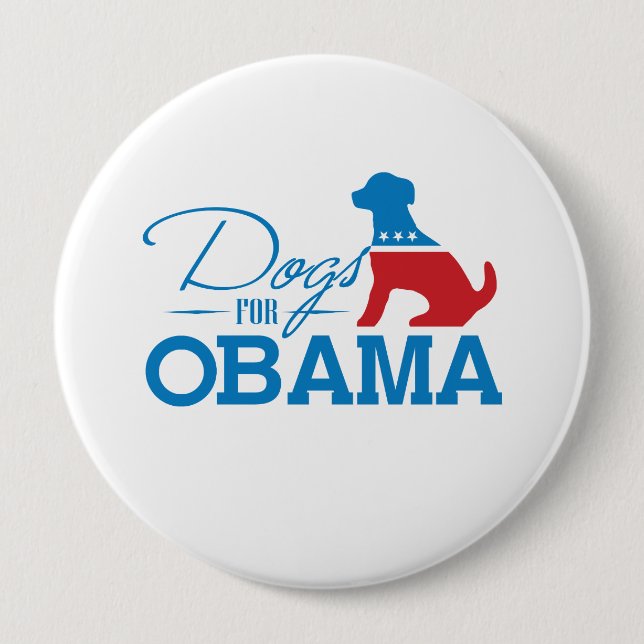 Chapa Redonda De 10 Cm PERROS PARA OBAMA -.png (Anverso)