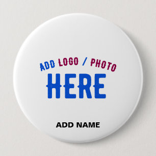 CHAPA REDONDA DE 10 CM PERSONALIZABLE MODERNO ESTILO BLANCO VERIFICADO MA