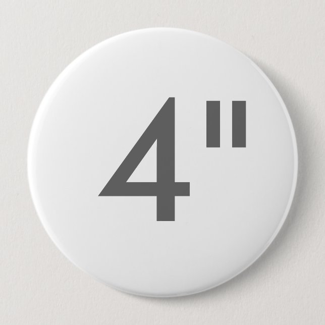 Chapa Redonda De 10 Cm Personalizado 4" plantilla redonda enorme del (Anverso)