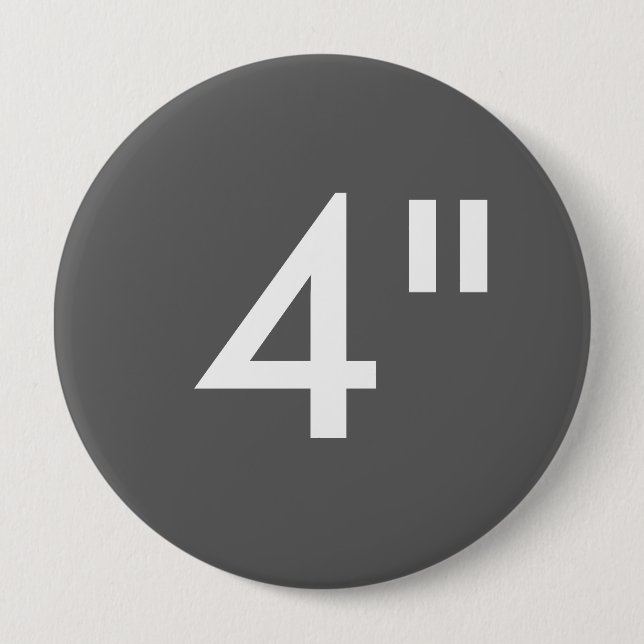 Chapa Redonda De 10 Cm Personalizado 4" plantilla redonda enorme del (Anverso)