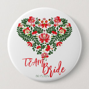 Chapa Redonda De 10 Cm Personalizado de novias de equipo Script húngaro M