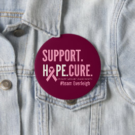 Chapa Redonda De 10 Cm personalizado de sensibilización sobre el cáncer d