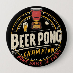 Chapa Redonda De 10 Cm Personalizado Ping Pong Beer League