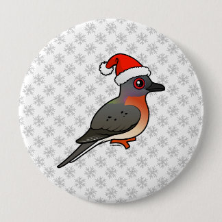 Chapa Redonda De 10 Cm Pigeon Santa