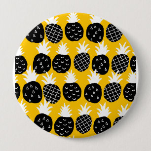 Chapa Redonda De 10 Cm Piña negra