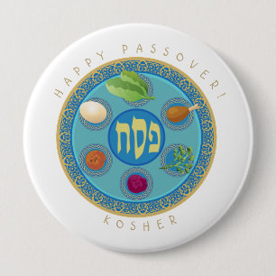 Chapa Redonda De 10 Cm Placa Pesach kosher del Passover
