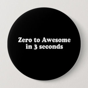 Chapa Redonda De 10 Cm PONGA A CERO a IMPRESIONANTE EN camiseta de 3