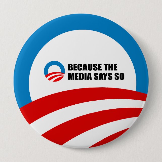 CHAPA REDONDA DE 10 CM PORQUE LOS MEDIOS DE COMUNICACIÓN LO DICEN (Anverso)