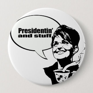 Chapa Redonda De 10 Cm Presidentin y materia