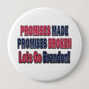 Chapa Redonda De 10 Cm Promesas hechas - Promesas rotas