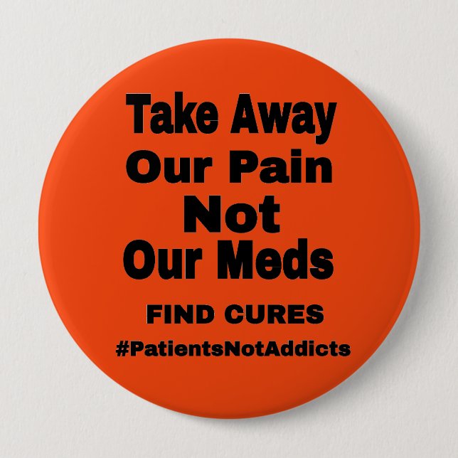 Chapa Redonda De 10 Cm Quita Nuestro Dolor... (Anverso)