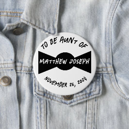 Chapa Redonda De 10 Cm Relation-to-Be Bowtie