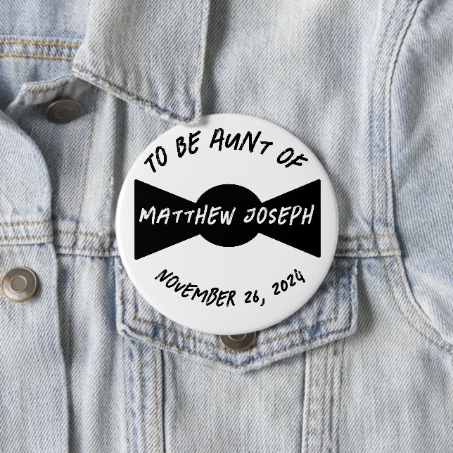 Chapa Redonda De 10 Cm Relation-to-Be Bowtie (In situ)